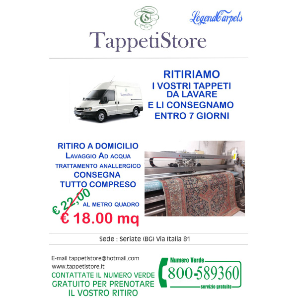 Promozione lavaggio tappeti
